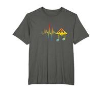 House Music Heartbeat Frequency EDM Lovers DJ Raver Trippy T-Shirt
