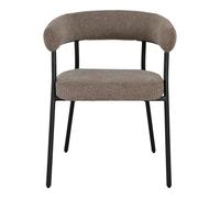 HOUSE NORDIC Chaise de salle à manger avec pieds noirs - Marron