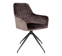 Chaise de salle à manger pivotante Ava Champignon