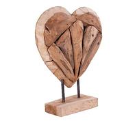 House Nordic Cœur de décoration en Teck 30 cm