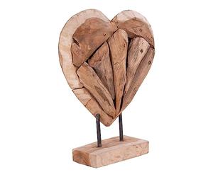 House Nordic Cœur de décoration en Teck 30 cm