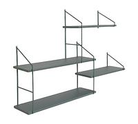 House Nordic Étagère Harlem - Étagère avec Cadre Vert et 4 étagères Vertes