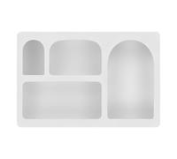 HOUSE NORDIC Étagère murale, bois, blanc, 40x13x60 cm