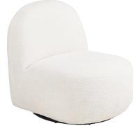 HOUSE NORDIC Fauteuil de salon pivotant, blanc cassé HN1081