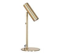 House Nordic Lampe de table dorée PARIS - GU10/5W LED - IP20 - Lampe de bureau tube design