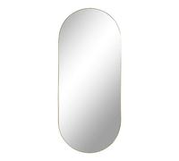 Miroir ovale en acier House Nordic Jersey Gris 35x80x0,5 cm