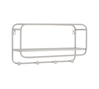 HOUSE NORDIC Porte-manteaux mural en acier gris - 45 x 15 x 25 cm