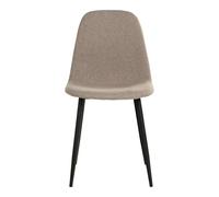 House Nordic Stockholm chaise de salle à manger - coloris pierre, pieds noirs, HN1231