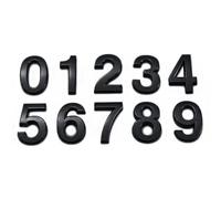 House Number Outdoor Sticker Apartment Self Adhesive Digits Hotel Office Address Residential Door Plate On The Front(Black,120X80 MM_NUMBER 0)