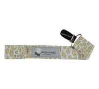 House of Bibs - Bébé Attache Sucettes - Animal Jaune Moutarde