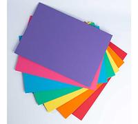 House of Card & Paper Lot de 50 feuilles de papier cartonné A3 210 g/m² Couleurs arc-en-ciel