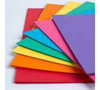House of Card & Paper Lot de 50 feuilles de papier cartonné A4 210 g/m² Couleurs arc-en-ciel