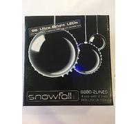 House of Fun Snowfall Lot de 4 boules 96 LED blanches diamètre 80 mm Violet "