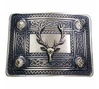 House of Highland 77 Boucles de ceinture écossaise pour homme Finition laiton - - Taille Unique