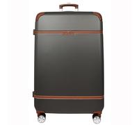 House Of Leather Valise rigide à 4 roues - Taille extensible - Gris, gris, L, Bagage extensible avec roulettes pivotantes