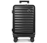 House Of Leather Valise rigide à quatre roues Alaska, Noir , Cabin, Bagage rigide avec roulettes pivotantes