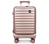 House Of Leather Valise rigide à quatre roues Alaska, rose gold, Cabin, Bagage rigide avec roulettes pivotantes