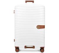 House Of Leather Valise rigide à quatre roues Durban, blanc, Large 28", Bagage rigide extensible avec roulettes pivotantes