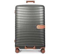 House Of Leather Valise rigide à quatre roues Durban, gris, Large 28", Bagage rigide extensible avec roulettes pivotantes