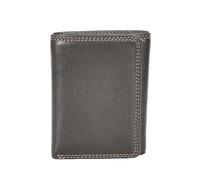 House of Luggage HLG288 Portefeuille en cuir véritable pour homme avec protection RFID pour billets, cartes de crédit, cartes d'identité, marron, S, Portefeuille