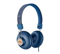 House of Marley Casque Audio Positive Vibration 2 | Pliable, Confortable, Réduction de Bruit, Qualité Audio Premium, Câble Tressé, Matériaux Durables, Micro Intégré | Jean