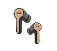 House of Marley Ecouteurs Bluetooth sans fil Rebel Earbuds - Longue autonomie 30 heures d’écoute - Oreillette reduction de bruit active ANC - Casque sport Resistant à la sueur et à la pluie - Noir