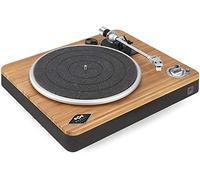 House of Marley Platine Bluetooth Stir It Up Wireless - Tourne-Disque Écoresponsable en Bambou, Tissu Rewind Recyclé, Son Supérieur - Édition Bamboo