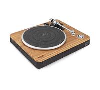 House of Marley Platine Vinyle Stir It Up - Tourne-disque avec Préampli Stéréo, 33 + 45 Tr / min, Anti-patinage, Câble Audio RCA vers 3.5mm, Housse de protection - Bambou