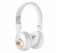 House of Marley Positive Vibration 2 sans fil - Casques Bluetooth, isolation de bruit, 50mm Premium Sound, Micro intégré, chargement USB, autonomie améliorée de 10 heures - Silver