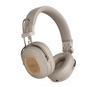 House of Marley Positive Vibration Riddim Casque sans Fil on-Ear - Crème | Bluetooth, 50 heures d'autonomie, écouteurs pliables avec microphone, charge rapide USB-C, matériaux durables