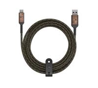 House Of Marley REWIND Câble de charge USB-C vers USB-A 3 m - Câble anti-enchevêtrement avec sangle de gestion des câbles