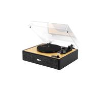 The House of Marley Platine vinyle Rise Up – entraînée par courroie – noir, bois – manuelle