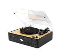 The House of Marley Platine vinyle Rise Up – entraînée par courroie – noir, bois – manuelle