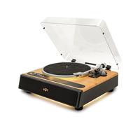 House of Marley Soul Rebel Platine Vinyle Bluetooth - Tourne-Disque 3 Vitesses avec Haut-parleurs IntéGRÉs, Conçu durablement, Lecteur Vinyle, Cellule AT3600L, Lumière LED, et Préampli IntéGRÉ