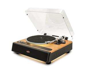 House of Marley Soul Rebel Platine Vinyle Bluetooth - Tourne-Disque avec Haut-parleurs IntéGRÉs, Conçu durablement, Lecteur Vinyle, Cellule AT3600L, Lumière LED, et Préampli IntéGRÉ