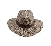 House of Ord Cape Town Oscar Fedora Moderne Femme et Homme Chapeau de Soleil Anti UV M/58cm et L/61cm Taille Réglable - Taille: M-L/58cm - Charbon