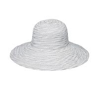 House of Ord Cape Town Scrunchie Chapeau de Soleil pour Femme Anti UV UPF50+ M/58cm Taille Régable et 3 Coulour - Taille: M-L/58cm - Blanc à Pois Noirs