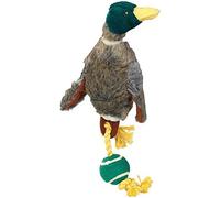 House of Paws Canard en Peluche avec Balle de Tennis Taille L