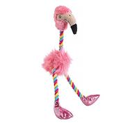 House of Paws Grand Jouet pour Chien Flamant Rose Arc-en-Ciel