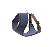 House of Paws Harnais en Mousse à mémoire de Forme en Tweed Bleu Marine pour Chien - Taille M
