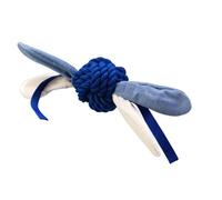 House of Paws HP1004B Balle en Corde avec étiquettes Bleues