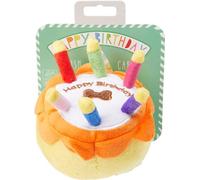 House of Paws Jouet couineur Doux pour Chien Motif gâteau d'anniversaire Taille S 13 cm