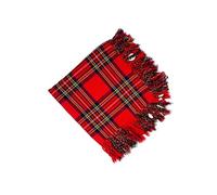 House of Scottish Kilt écossais écossais pour kilt - Taille : 121,9 x 121,9 cm avec franges | en différents tartans (Stewart Royal)