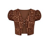 House of Sunny, Femme, Blouses et Chemises, Brun, Taille: 36 FR Casa Amor Top