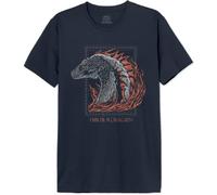 House Of the Dragon « Dragon Flames » T-Shirt Homme MEHOFTDTS001, Navy, Taille L