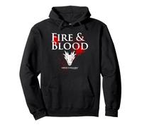 House of The Dragon Fire and Blood Splatter Sweat à Capuche