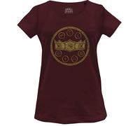 House Of the Dragon « God Kings Fire and Blood » T-Shirt Femme WOHOFTDTS004, Burgundy, Taille L