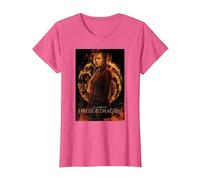 House of The Dragon Rhaenyras Poster T-Shirt, Femme, Rose Chiné, 3XL
