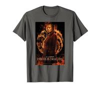 House of The Dragon Rhaenyras Poster T-Shirt, Homme, Asphalte, 3XL