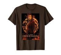 House of The Dragon Rhaenyras Poster T-Shirt, Homme, Marron, S